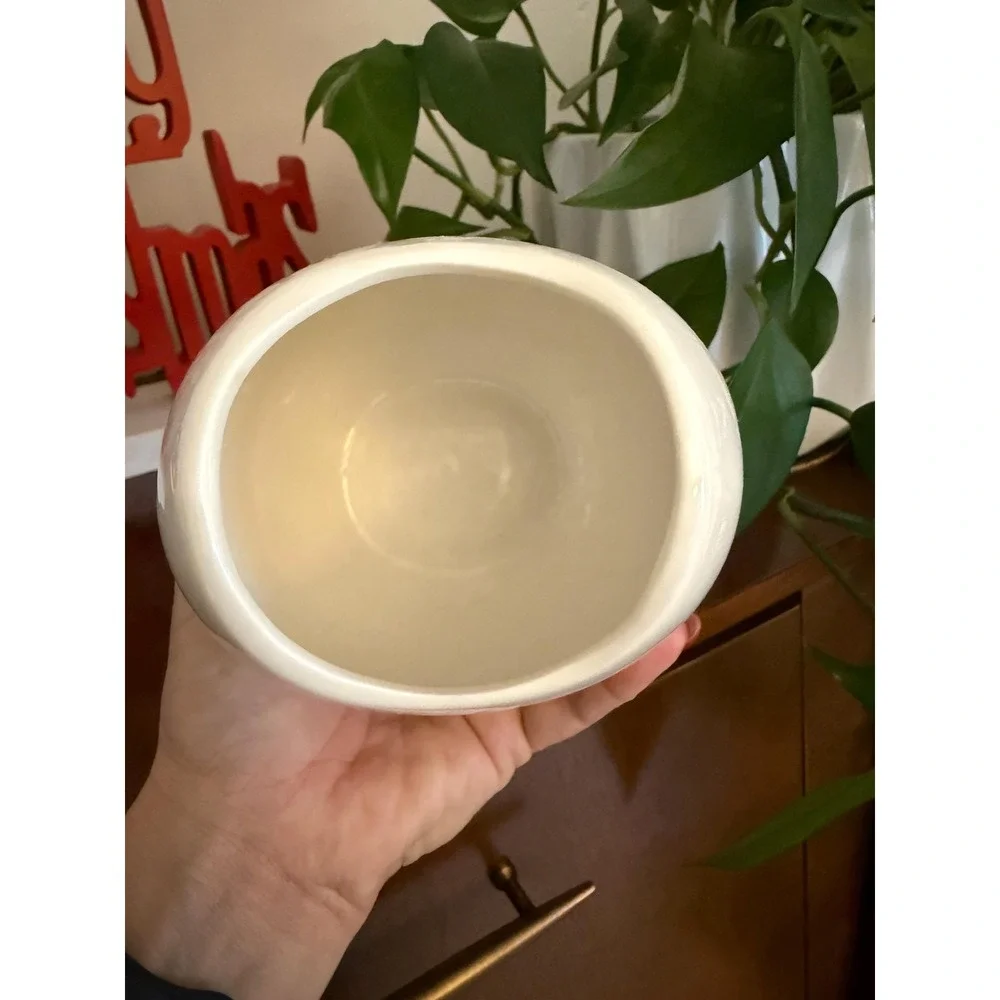 White Ceramic Cat Planter | Cat Lady Box Collectible